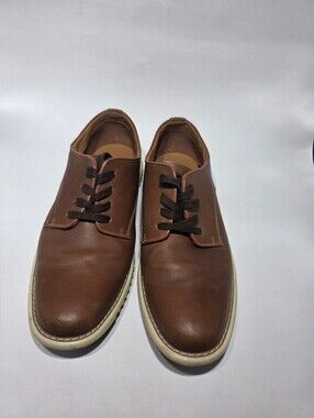 Steve Madden Vance Men's Brown Leather Lace Up Casual Oxford Shoes Size 8.5